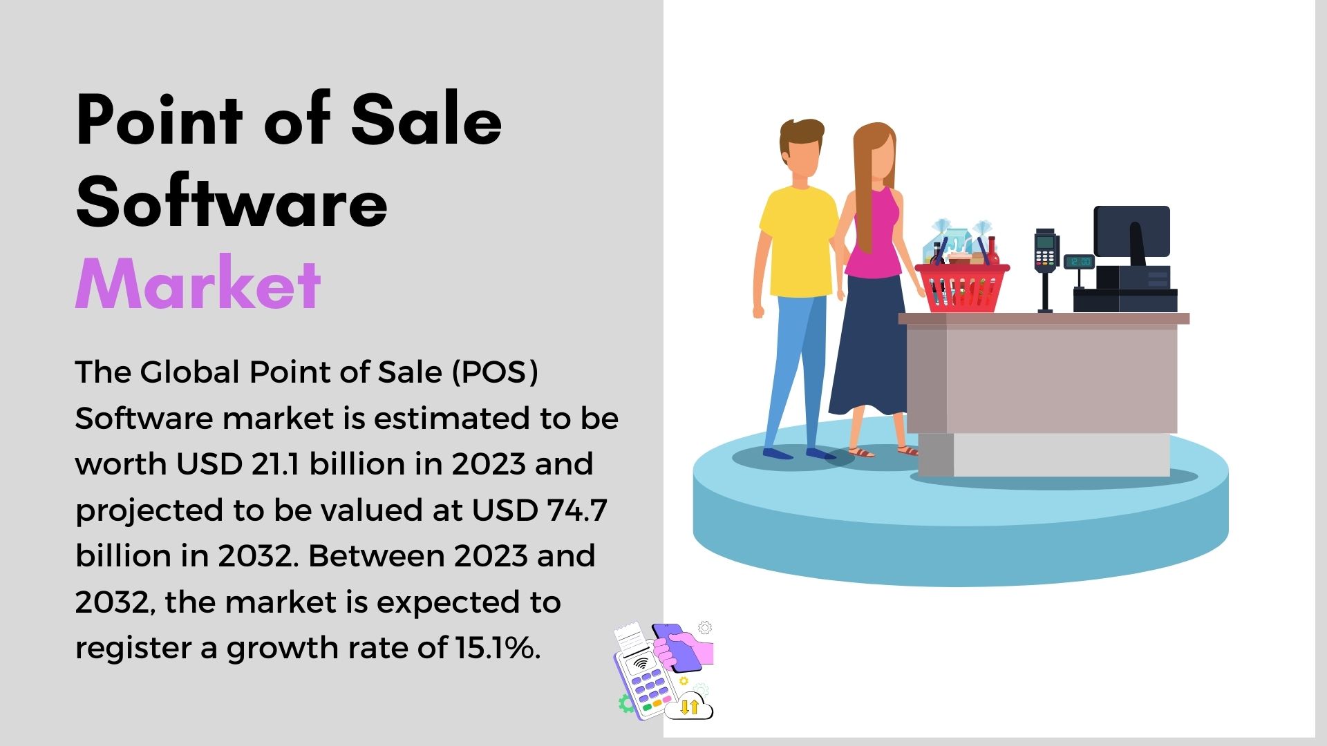 Point of Sale Software Market Primed to Surpass USD 74.7 billion by 2032