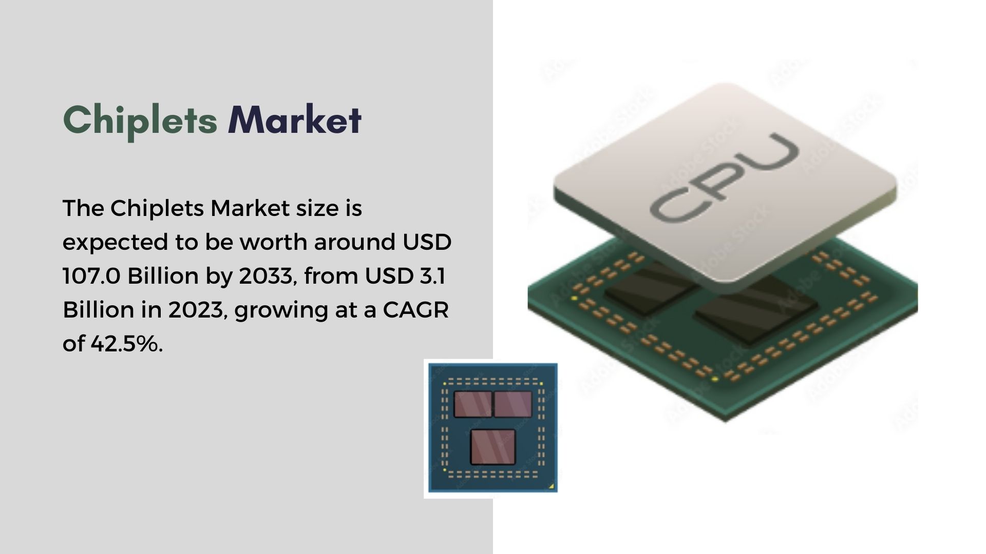 Chiplets Market Trends: A Journey Towards USD 107.0 billion by 2033