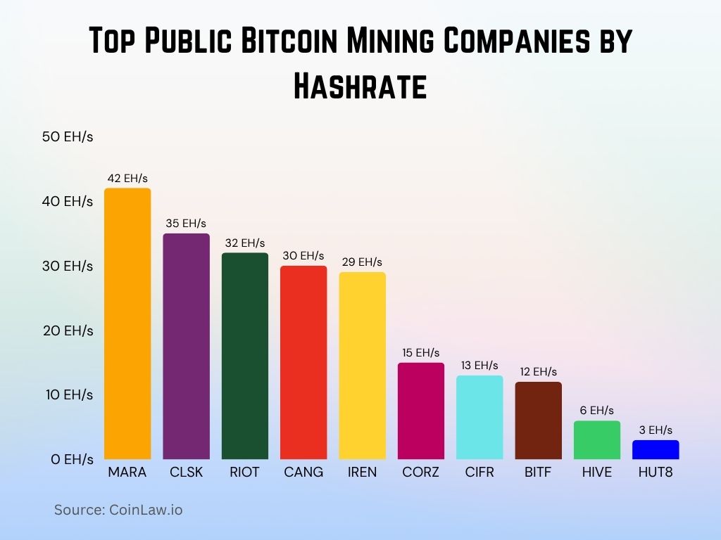 Top Public Bitcoin Mining Companies by Hashrate Top Public Bitcoin Mining Companies by Hashrate