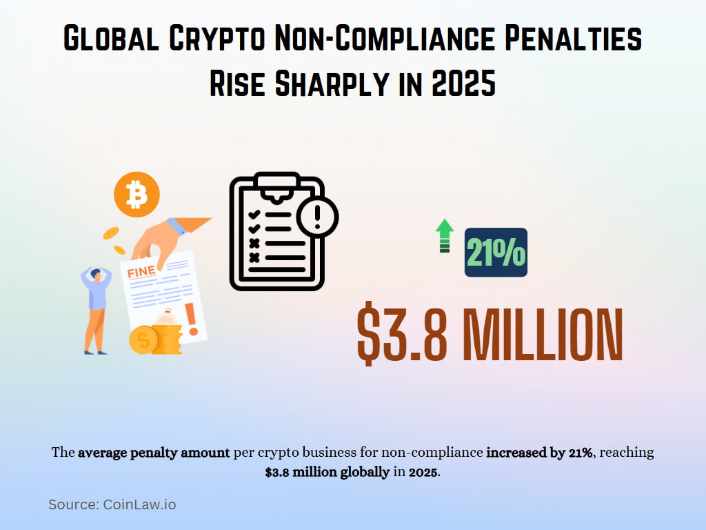Global Crypto Non-Compliance Penalties Rise Sharply in 2025
