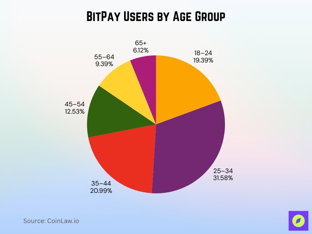 BitPay Users by Age Group