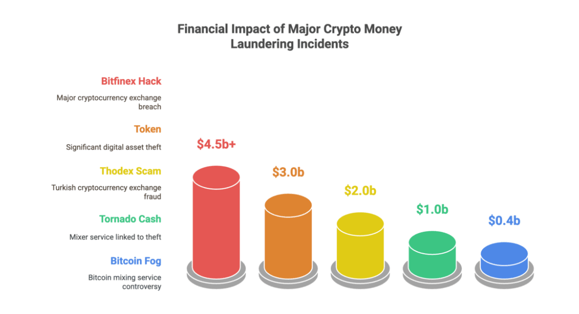 Financial Impact Of Major Crypto Money Laundering Incidents