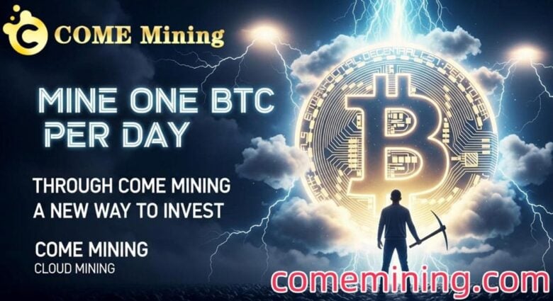A New Way To Invest in Cloud Mining. Mine 1 Bitcoin per Day With COME Mining