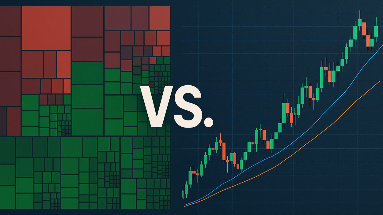 Stock Market Map Vs Traditional Stock Charts