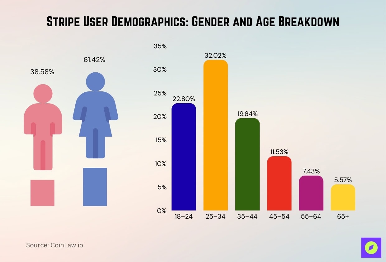 Stripe User Demographics: Gender and Age Breakdown