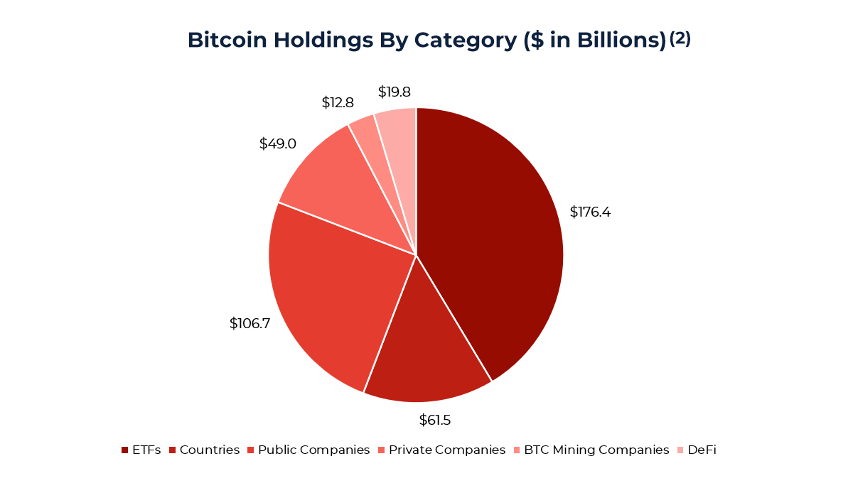 Bitcoin Holdings by Category Bitcoin Holdings By Category