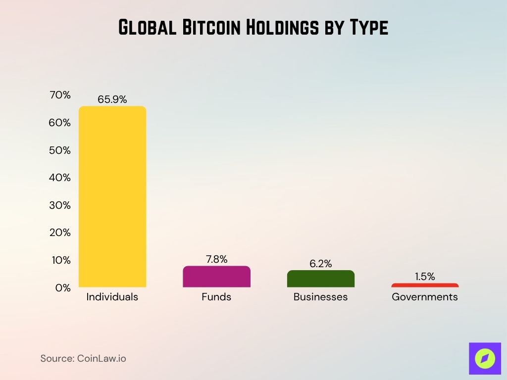 Global Bitcoin Holdings by Type Global Bitcoin Holdings By Type