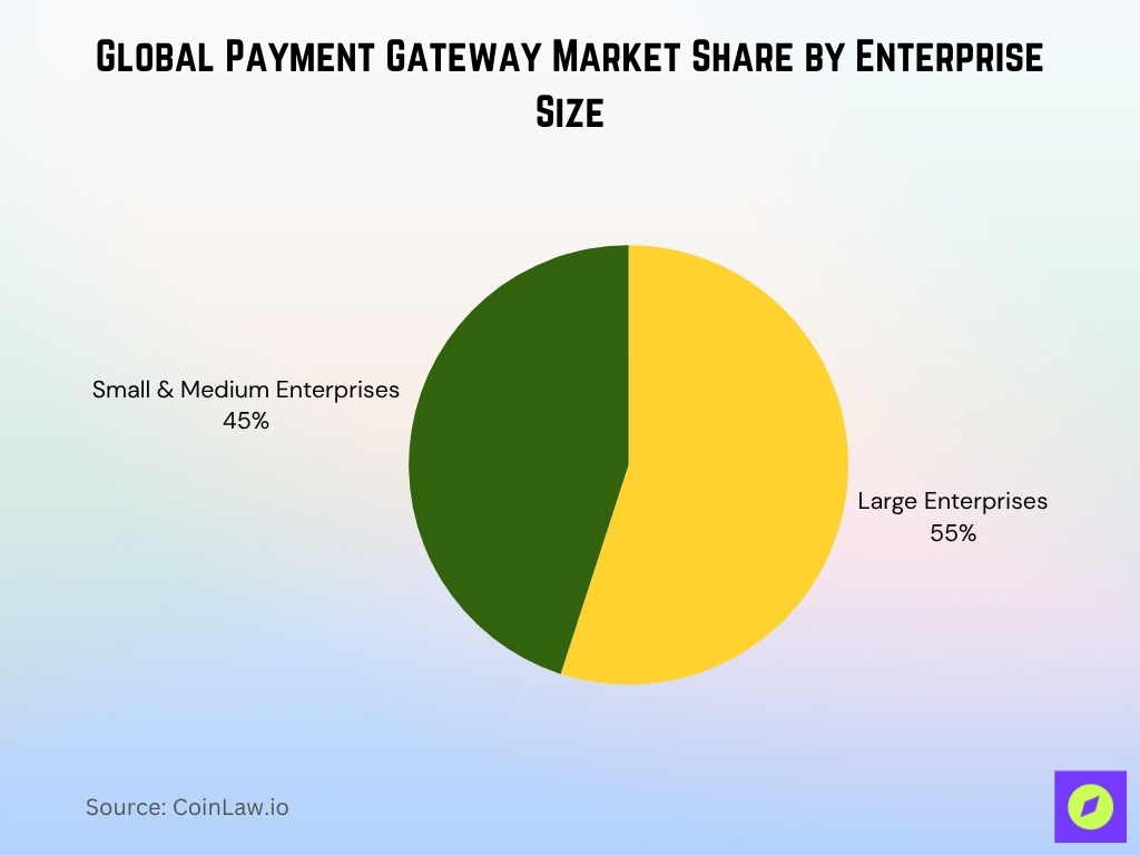 Global Payment Gateway Market Share By Enterprise Size