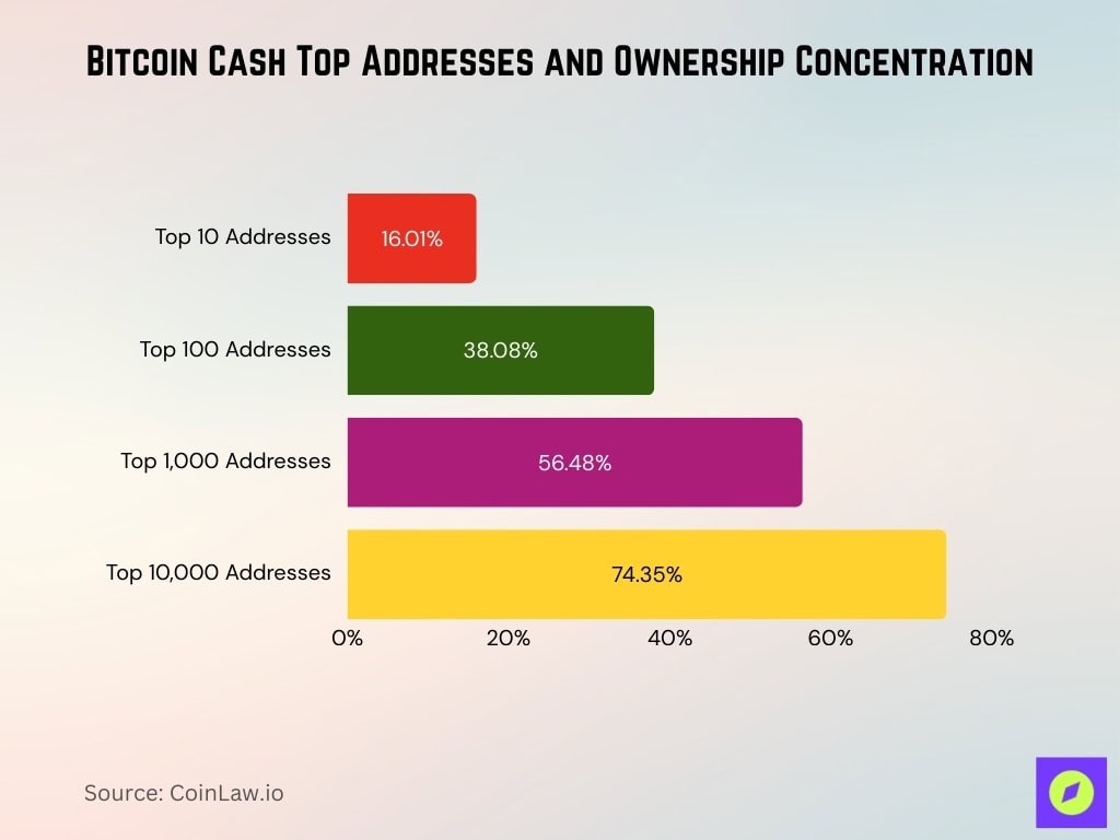 Bitcoin Cash Top Addresses And Ownership Concentration