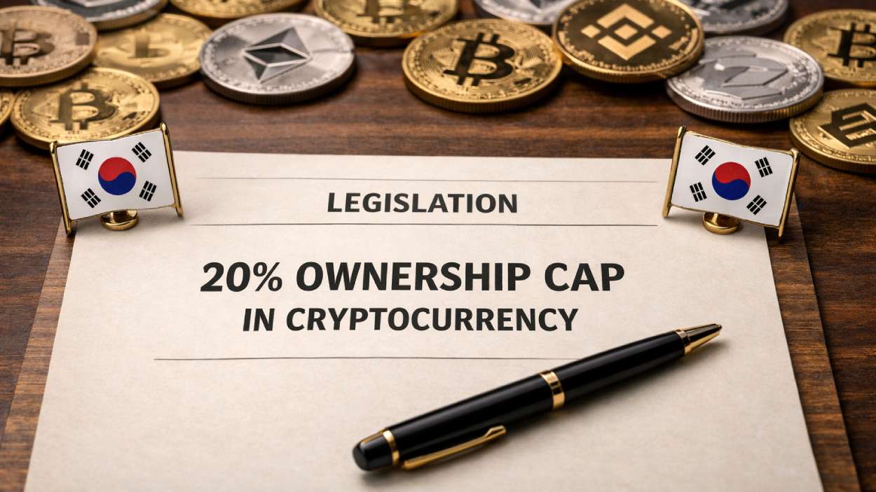 South Korea Considers 20 Percent Crypto Exchange Ownership Cap