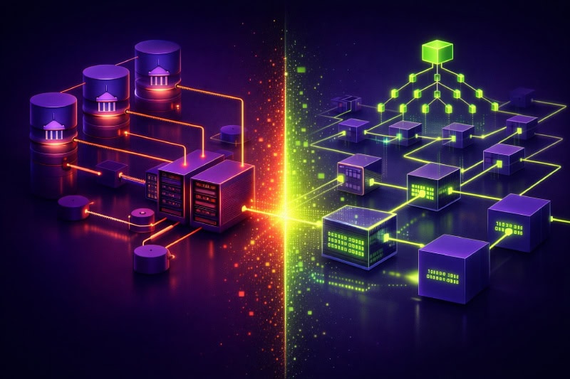 Centralized vs decentralized finance systems