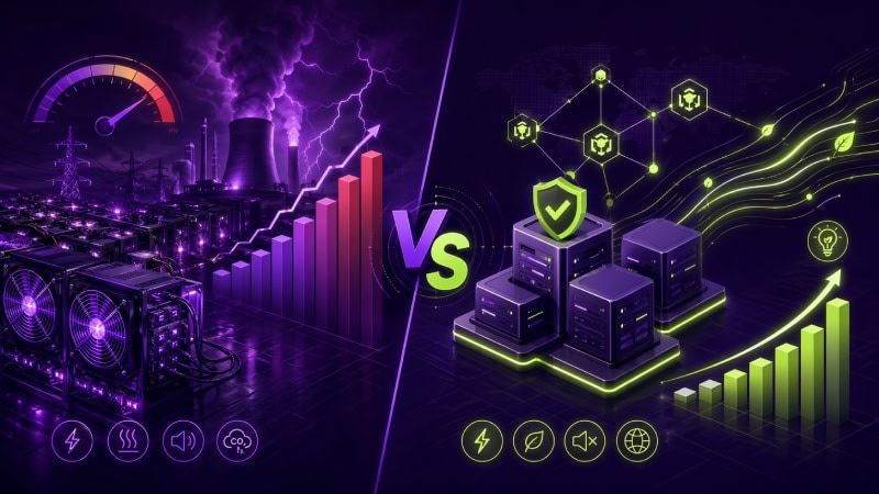 Energy mining vs staking efficiency