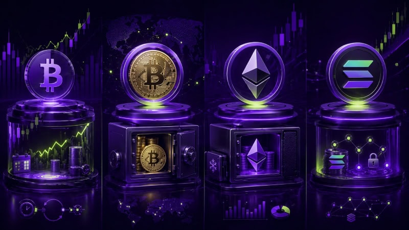 Futuristic crypto finance platform design