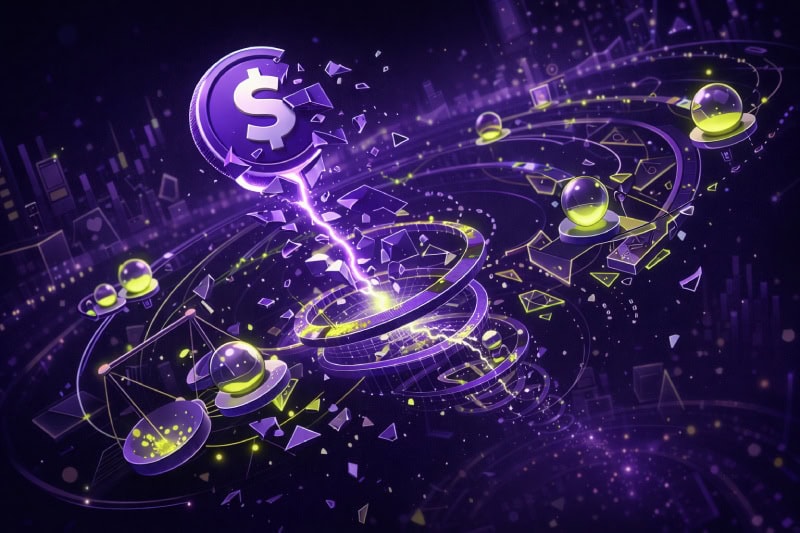 Stablecoin collapse in digital market chaos