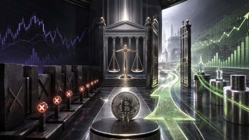 Justice Scales In A Futuristic Market Transition
