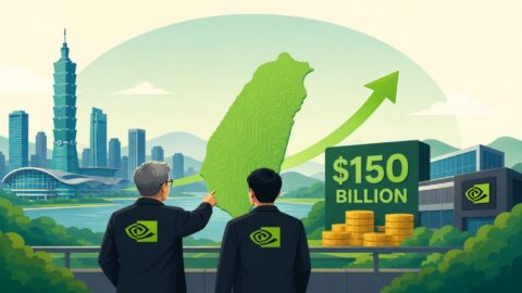 Nvidia to Invest $150 Billion a Year in Taiwan AI Expansion