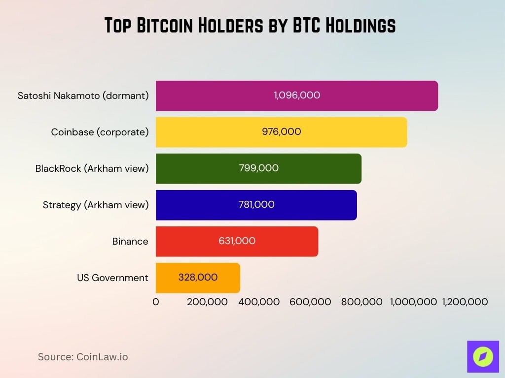 Top Bitcoin Holders by BTC Holdings