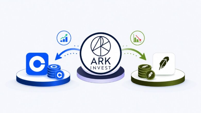 Ark Invest Buys $18M Coinbase Shares, Dumps Robinhood